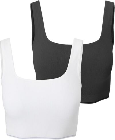 florence by mills Women's Cozy Crush Seamless Ribbed Tank, 2 Pack in Saudi Arabia