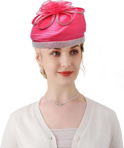 Fascinators Hat for Women Church Tea Party Pillbox hat Derby Wedding Cocktail Hats in Saudi Arabia