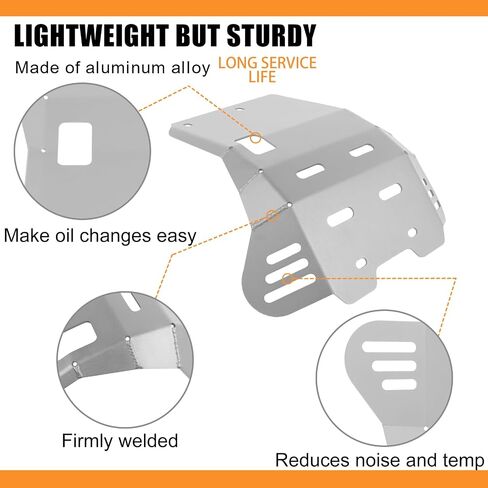 Motorcycle Skid Plate Replacement for Yamaha TW200 1987-2023 Under Engine Protection Aluminum Bash Plate(Black) in Saudi Arabia