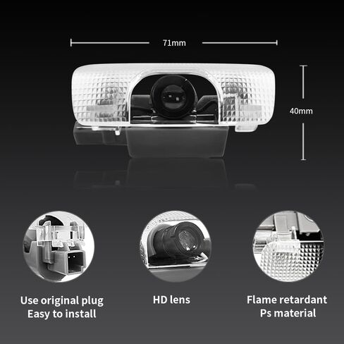 2PCS Door Lights Logo Compatible for RX300 RX350 RX450h 2013-2022, LED Ghost Shadow Welcome Puddle Projection Light Lamps Accessories (Back, RX350 (2013-2022)) in Saudi Arabia