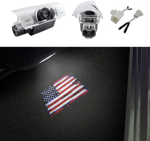 2PCS Door Lights Logo Compatible for RX300 RX350 RX450h 2013-2022, LED Ghost Shadow Welcome Puddle Projection Light Lamps Accessories (Back, RX350 (2013-2022)) in Saudi Arabia