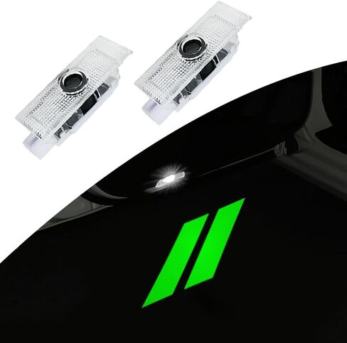 uuakarin 2PCS LED Door Logo Lights Car Accessories HD Welcome lamp Compatible for Challenger 2013-Present Projector Ghost Shadow Puddle Courtesy Step Lights in Kuwait