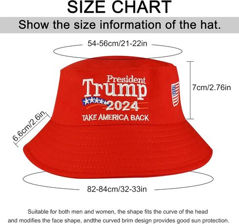 Trump Hat 2024 - Bucket Hat for Men Women Take America Back Donald Trump Slogan Cap in Saudi Arabia