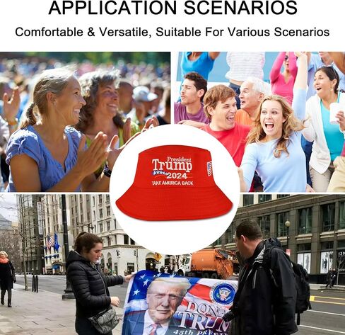 Trump Hat 2024 - Bucket Hat for Men Women Take America Back Donald Trump Slogan Cap in Saudi Arabia
