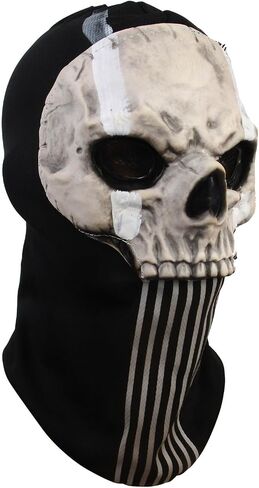 Ghost Mask MW2 Skull Mask Full Face Mask for Halloween War Sport Mask Headwear in Saudi Arabia