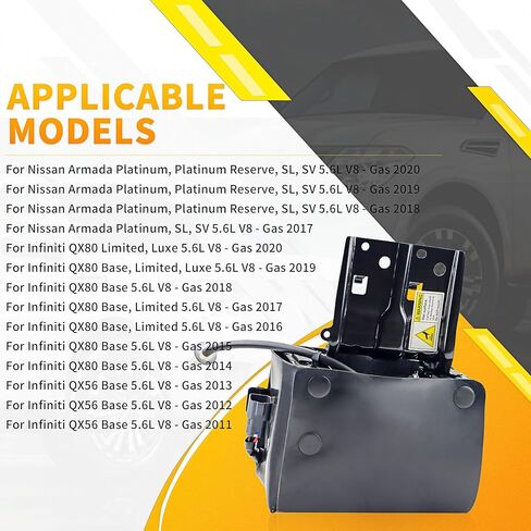 534001LA4C Rear Air Suspension Compressor Pump with Bracket for Nissan Armada 2005-2019/ Infiniti QX56 2004-2013 / QX80 2014-2018 5.6L V8 Replace 534001LA4A 534001LA4B Air Suspension Compressor Pump in Saudi Arabia
