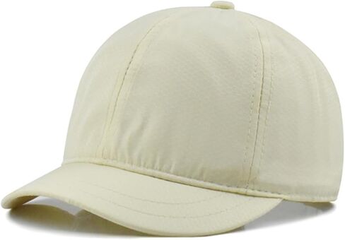 Fashion Short Brim Lightweight Quick Dry Baseball Cap Unconstructed Plain Low Profile Dad Hat for Men Women in Kuwait