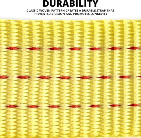 NEIKO 51005A حزام سحب عالي التحمل مع خطافات، 2 بوصة × 20 قدم، حزام بوليستر منسوج، وسعة 10000 رطل، حزام استرداد الشاحنة عالي الدقة وحزام سحب ATV، حبل سحب للمركبات in Kuwait