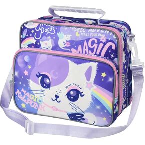 Lunch Box Kids, Girls Lunch Box Insulated Lunch Bag Double Layered Bento Lunch Box For Kids Cute Cat Lunch Box For Girls Insulated Lunch Box For Boys Lunchboxes Kids