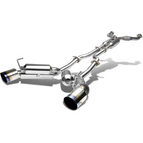 DNA MOTORING CBE-370-D Stainless Steel Cat Back Exhaust System [Compatible with 09-16 Nissan 370Z Z34 Fairlady Z]