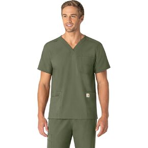 قميص Carhartt للجنسين برقبة على شكل حرف V و6 جيوب