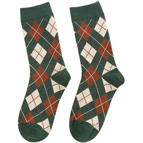 Novelty Kids Fun Dress Socks, Colorful, Mid-High,Argyle Socks Boys Socks
