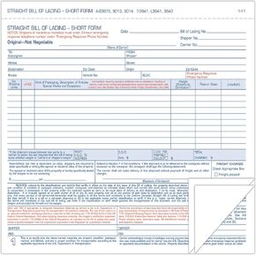 TOPS L3841 Hazardous Material Short Form, 7 x 8 1/2, Three-Part Carbonless (Box of 250 Forms)
