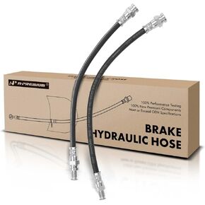 A-Premium Rear Driver or Passenger Brake Hydraulic Hose Compatible with Select Smart Models - Fortwo 2008-2018, EQ fortwo 2019 - Replace# 4514200148