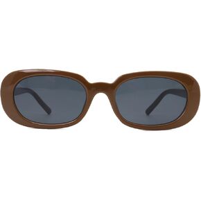 ECLIPSE Retro Oval Sunglasses for Women, Small Face, TAC Polarized Lens, UV400 Protection