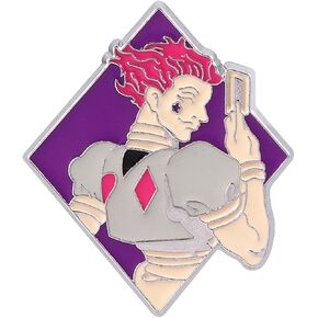 HXH Kurapika Brooch Pins - Anime HXH Killua Kurapika GON Cosplay Exam Number Pins - Best Gift Badge Jewelry Accessory for Men Teens Kids