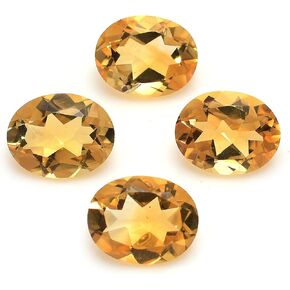 AAA Quality Calibrated Natural Citrine Faceted Loose Gemstone For Jewelry Making Citrine Mix Size Box