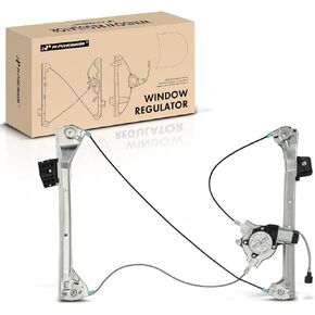 A-Premium Electric Power Window Regulator with Motor Compatible with BMW E46 Series 323Ci 2000, 328Ci 2000, 325Ci 2001-2006, 330Ci 2001-2006, M3 2001-2006, Front Right Passenger Side