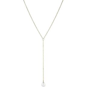 MMXX Lariat Necklace for Women Circle Bar Y necklace Dainty Long Gold Necklaces for Women 14k Gold Plated Drop Necklace CZ Pendant Diamond Choker Trendy Jewelry Gifts for Women Wedding
