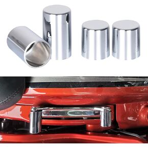 3D Skull Rear 4 Point Docking Hardware Cover Kit Fit for Harley Touring Electra Glide Road King Street Glide 2009-2023 Magnetic Cap Accessories (Black)