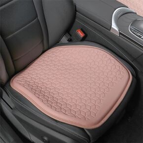 Gel Seat Cushion for Car Seat, Office Chair, Wheelchair, Golf Cart - Non-Slip Thin Car Seat Cushions with 1 Inch Gel - Sciatica & Coccyx Pain Relief (Fabric, Black)
