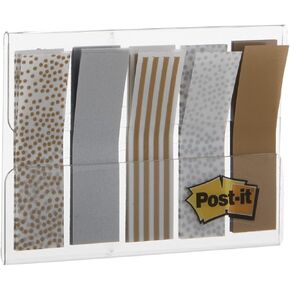 Post-it Flags, 100 Count, 47 in Wide, Assorted Metallic Designs (684-METAL) (Pack of 24, 2400 Count Total)