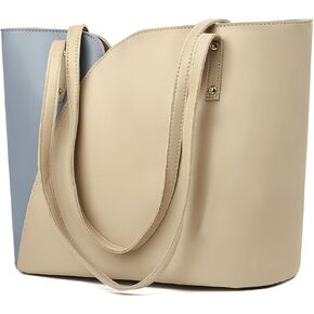 ALARION Tote Bag for Women Soft Faux Leather Shoulder Bag Ladies Zipper Tote Purses for Women Large Satchel Shoulder Handbag