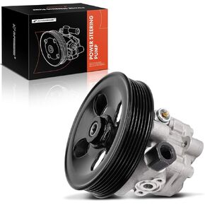 A-Premium Power Steering Pump, with Pulley, Compatible with Kia Forte 2010-2013, Forte5 2012-2013, 2.0L 2.4L, Replace # 571001M100