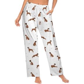 Cute Funny Dogs Women Lounge Pants Comfy Pajama Bottom Drawstring Sleepwear Long Pajamas Pants S-5XL
