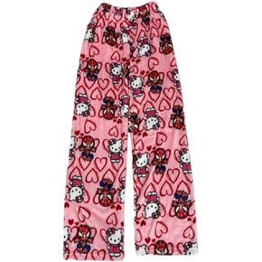 Anime Pajama Pants for Women Girls Cute Cartoon Cat Spider Pjs Flannel Kawaii