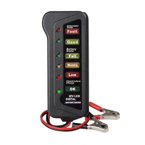 12V Battery Tester Gauge,Battery Capacity Voltage Meter, Automotive Battery Indicator, for Golf Cart Lawn Mower Car Forklift Motorhome Heavy Duty Truck Marine SUV Electric Bike Motorcycle