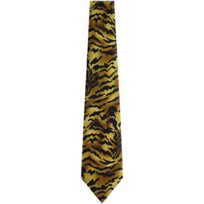 Buy Your Ties TIGER-2 - Tiger Print Mens Necktie, Blue Brown Gold, One Size