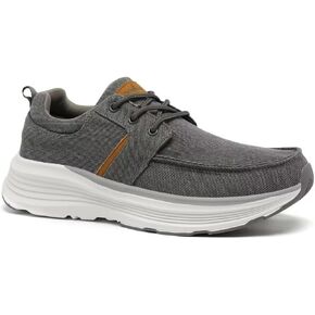 OrthoComfoot Men's Orthopedic Walking Shoes for Plantar Fasciitis, Comfortable Arch Support Slip-On Shoes, Cushioned Thick Sole Sneakers for Foot and Heel Pain Relief