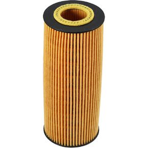 Motoforti Engine Oil Filter, Oil Fuel Filter, for Mercedes W205 S205 C117 X117, Plastic, with Washer, No.2781840125/2781800009, Yellow, 1 Set
