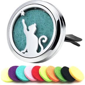 Car Diffuser Vent Clip Car Essential Oil Diffuser Vent Clips Air Freshener 10 Felt Pads Duck Mother's Christmas Birthday Car Accessories Gifts for Women & Men