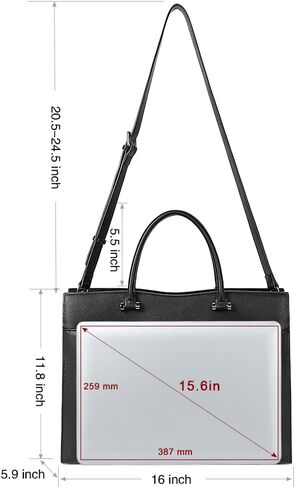 CLUCI Women Briefcase Leather Laptop Bag for Women 15.6inch Computer Bag Messenger Business Work Tote in Saudi Arabia