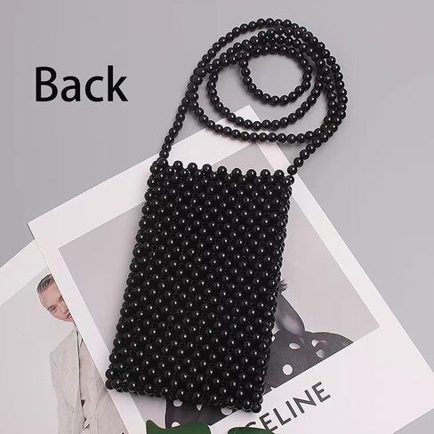 Luxury Pearl Bag Chain Bag Purse Shoulder Bag for Women,Artificial Pearl Clutch Crossbody Beaded Evening Bag for Party in Saudi Arabia