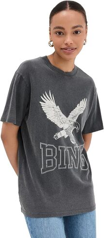 تي شيرت نسائي من ANINE BING بتصميم ليلي ريترو إيجل in Kuwait