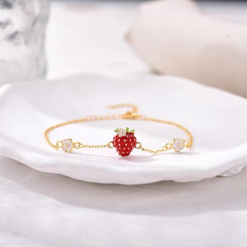 Ladybug/Cardinal/Strawberry/Music Note Bracelet Jewelry Gifts for Women in Saudi Arabia