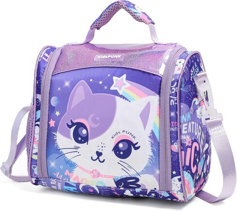 Lunch Box Kids, Girls Lunch Box Insulated Lunch Bag Double Layered Bento Lunch Box For Kids Cute Cat Lunch Box For Girls Insulated Lunch Box For Boys Lunchboxes Kids in Saudi Arabia