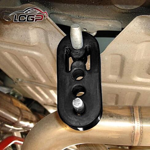 LCGP Exhaust Rubber Hanger, Universal Muffler Bushing Compatible with F150 Dodge Toyota Mustang RAV4, 4 Holes 4PCS, Hole Diameter 0.55" in Saudi Arabia