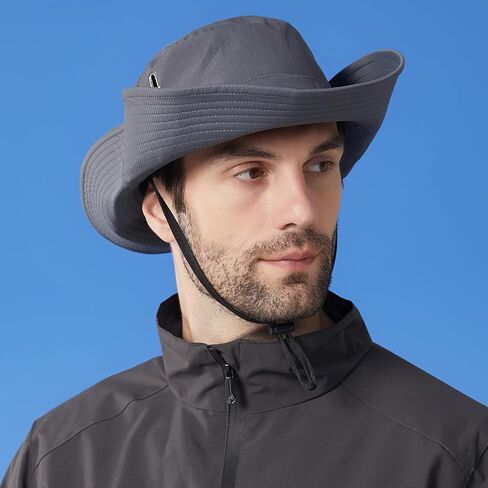 DJT الشمس دلو قبعة للرجال النساء خمر UPF 50+ واسعة حافة الشمس حماية الصيف في الهواء الطلق صياد القبعات in Kuwait