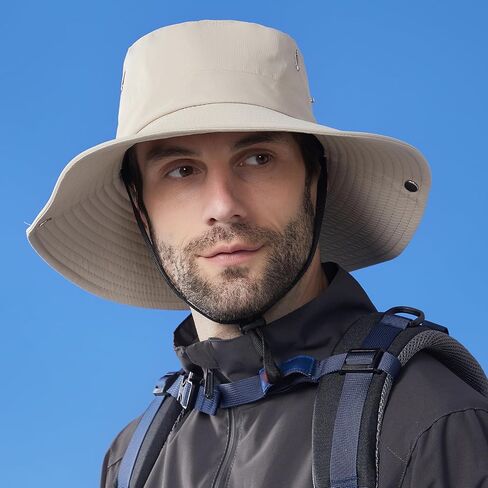 DJT Sun Bucket Hat for Men Women Vintage UPF 50+ Wide Brim Sun Protection Summer Outdoor Fisherman Hats in Saudi Arabia