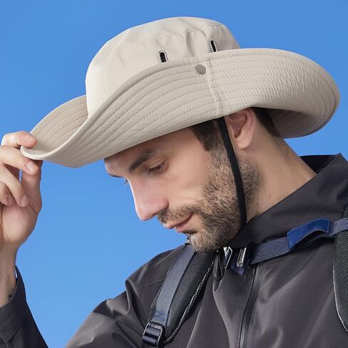 DJT Sun Bucket Hat for Men Women Vintage UPF 50+ Wide Brim Sun Protection Summer Outdoor Fisherman Hats in Saudi Arabia