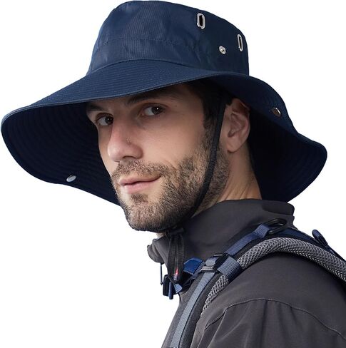 DJT Sun Bucket Hat for Men Women Vintage UPF 50+ Wide Brim Sun Protection Summer Outdoor Fisherman Hats in Saudi Arabia