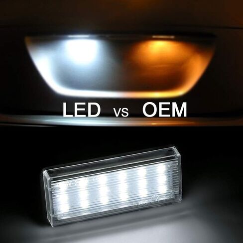Gempro لوحة ترخيص الضوء، 2 حزمة استبدال مجموعة مصابيح لوحة ترخيص LED لكزس GX470 LX470 LX570 تويوتا لاند كروزر Cygnus 100-Series in Kuwait