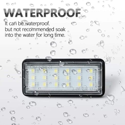 Gempro لوحة ترخيص الضوء، 2 حزمة استبدال مجموعة مصابيح لوحة ترخيص LED لكزس GX470 LX470 LX570 تويوتا لاند كروزر Cygnus 100-Series in Kuwait