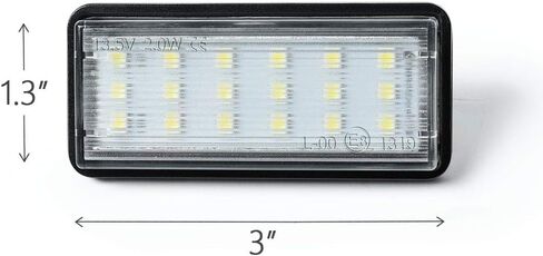 Gempro لوحة ترخيص الضوء، 2 حزمة استبدال مجموعة مصابيح لوحة ترخيص LED لكزس GX470 LX470 LX570 تويوتا لاند كروزر Cygnus 100-Series in Kuwait