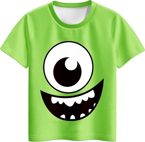 Boys Monster Shirt and Shorts Sets Cartoon Character 2pcs Sets for 2-14 Years Kids in Kuwait