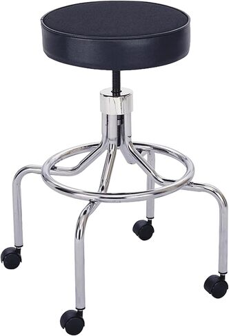 Safco Products 3434BL Adjustable Rolling Mobile Economy Lab Stool, Home, Office, Dr Offices and More, Black in Saudi Arabia